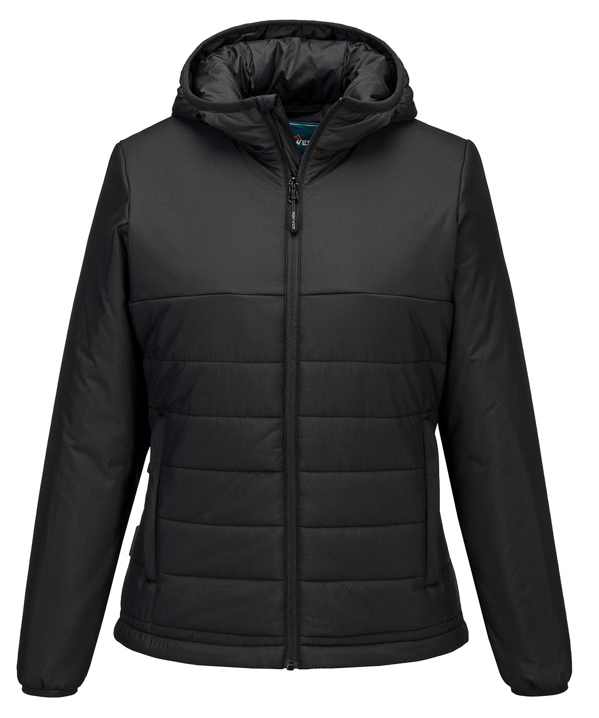 Portwest Women’s Professional Hooded Insulated Baffle Jacket (S613) - Black