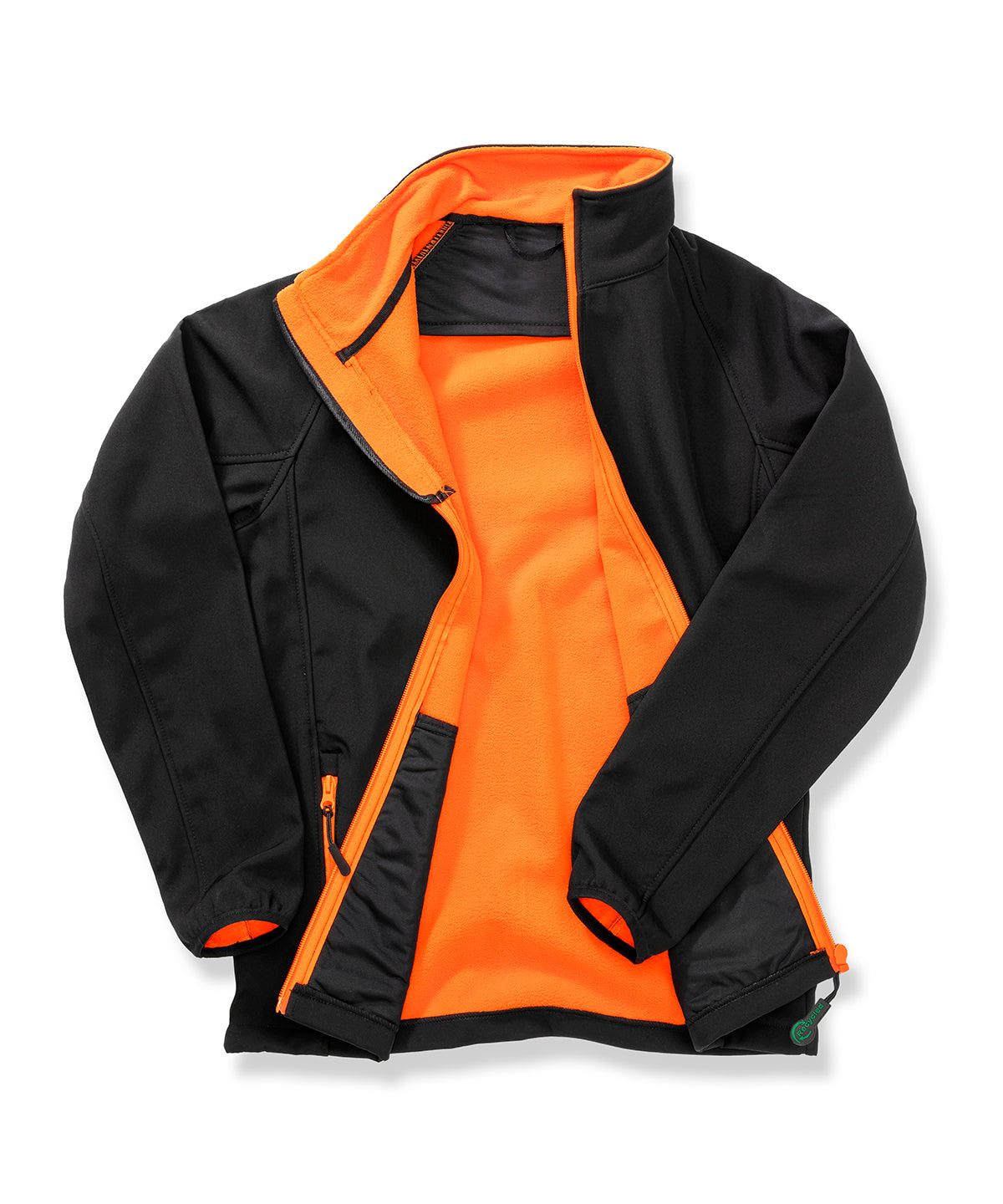 Result Core Women's Core Printable Softshell Jacket - Black/Orange