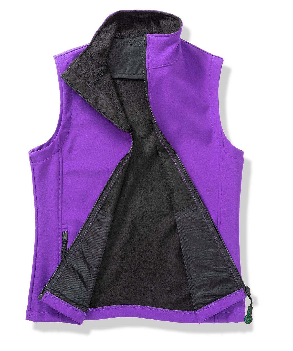 Result Core Women's Printable Softshell Bodywarmer - Purple/Black