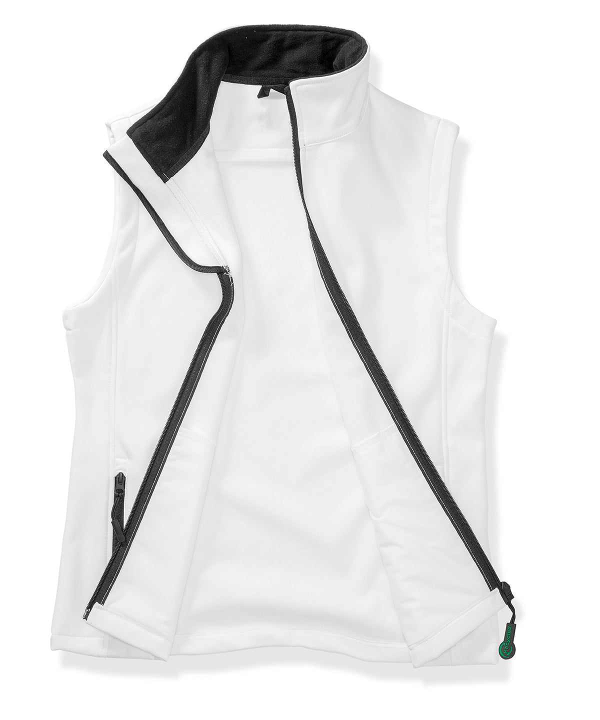 Result Core Printable Softshell Bodywarmer - White/Black