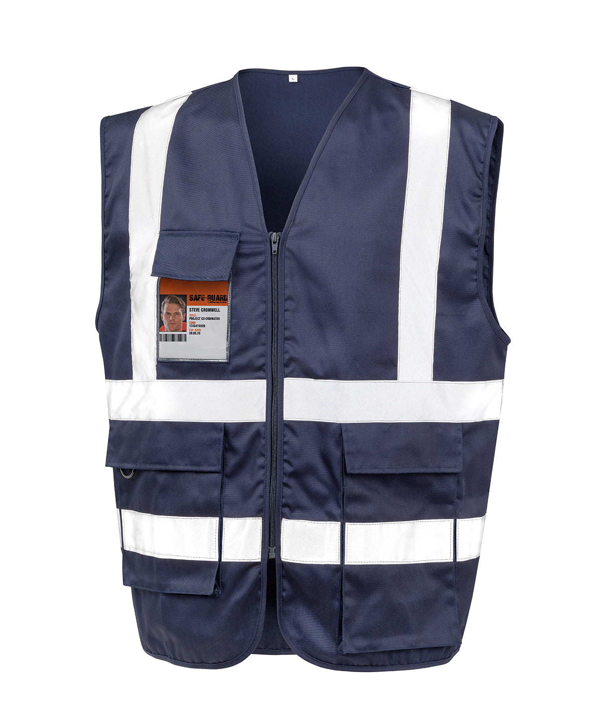 Result Safeguard Heavy Duty Polycotton Security Vest - Navy