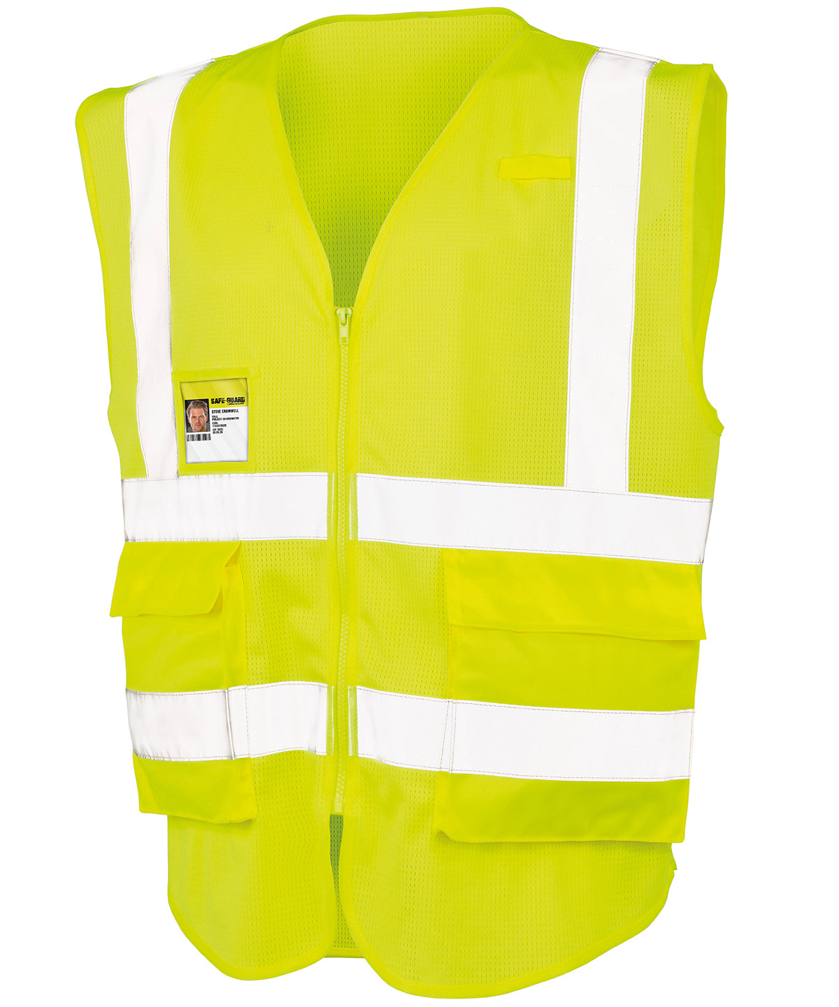 Result Safeguard Executive Cool Mesh Safety Vest - Fluorescent Yellow