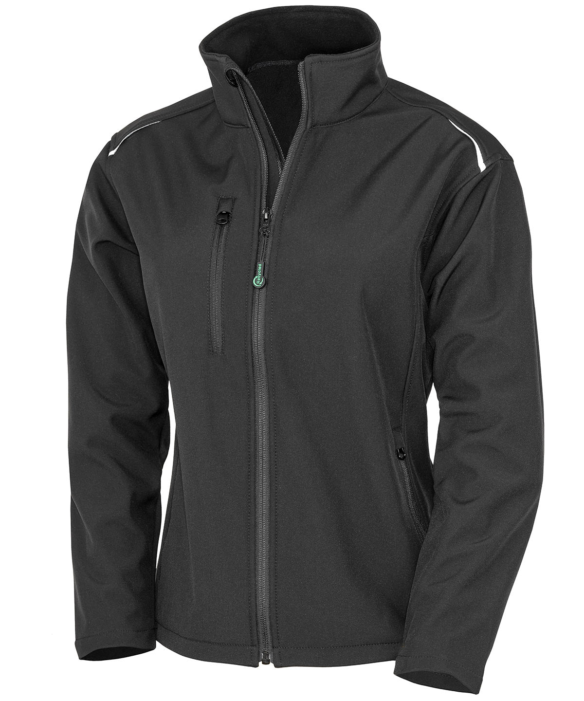 Result Recycled Women's Recycled 3-layer Printable Softshell Jacket - Black