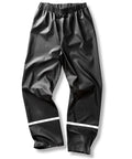 Result Recycled Prism PU Waterproof Trousers With Reflective Bands And Recycled Backing - Black