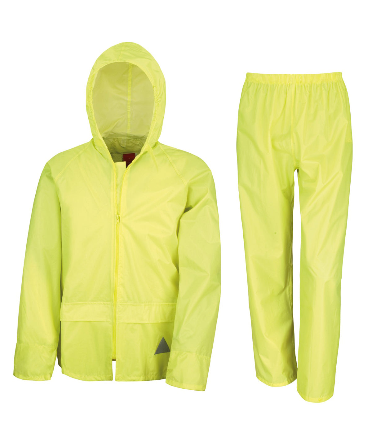Result Waterproof Jacket And Trouser Set - Neon Yellow