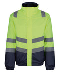Regatta High Visibility Pro Hi-vis Classic Bomber Jacket - Yellow/Navy