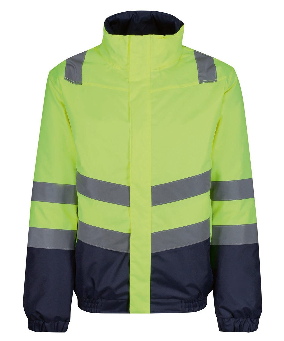 Regatta High Visibility Pro Hi-vis Classic Bomber Jacket - Yellow/Navy