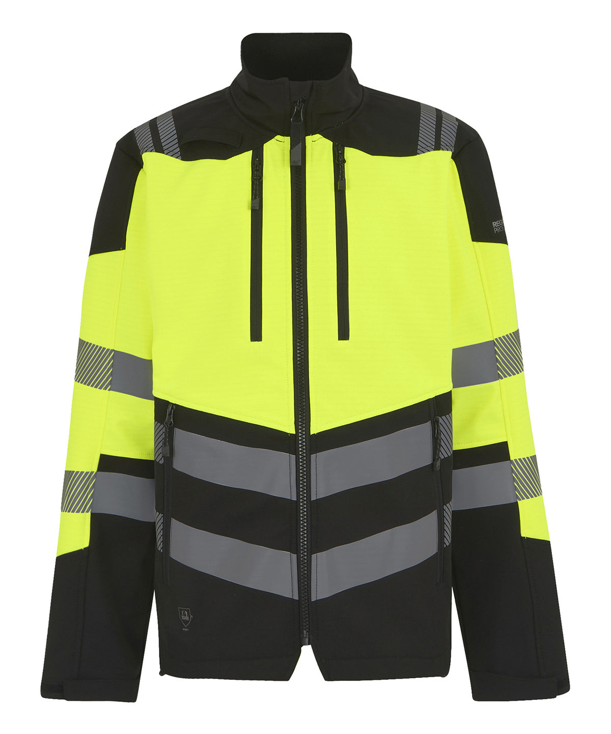 Regatta High Visibility Hi-Vis X-Pro 3-layer Softshell Jacket (Class 2) - Black/Yellow
