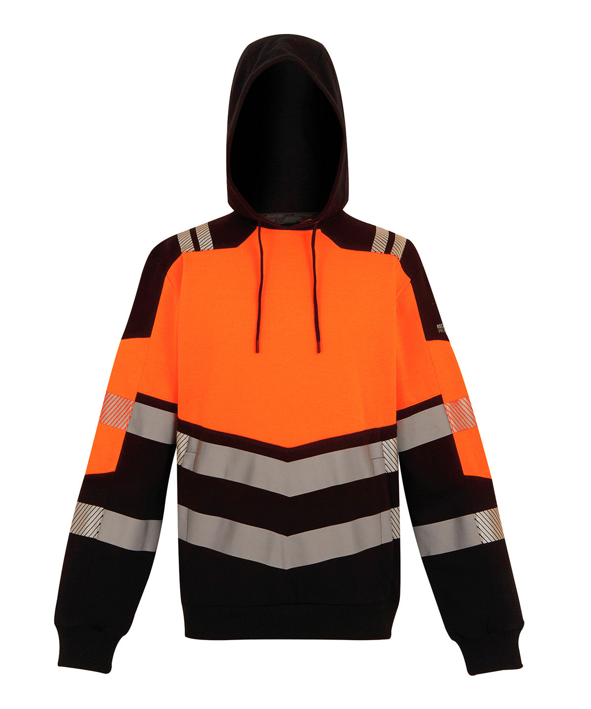 Regatta High Visibility Hi-Vis X-Pro Hoodie (Class 2) - Black/Orange