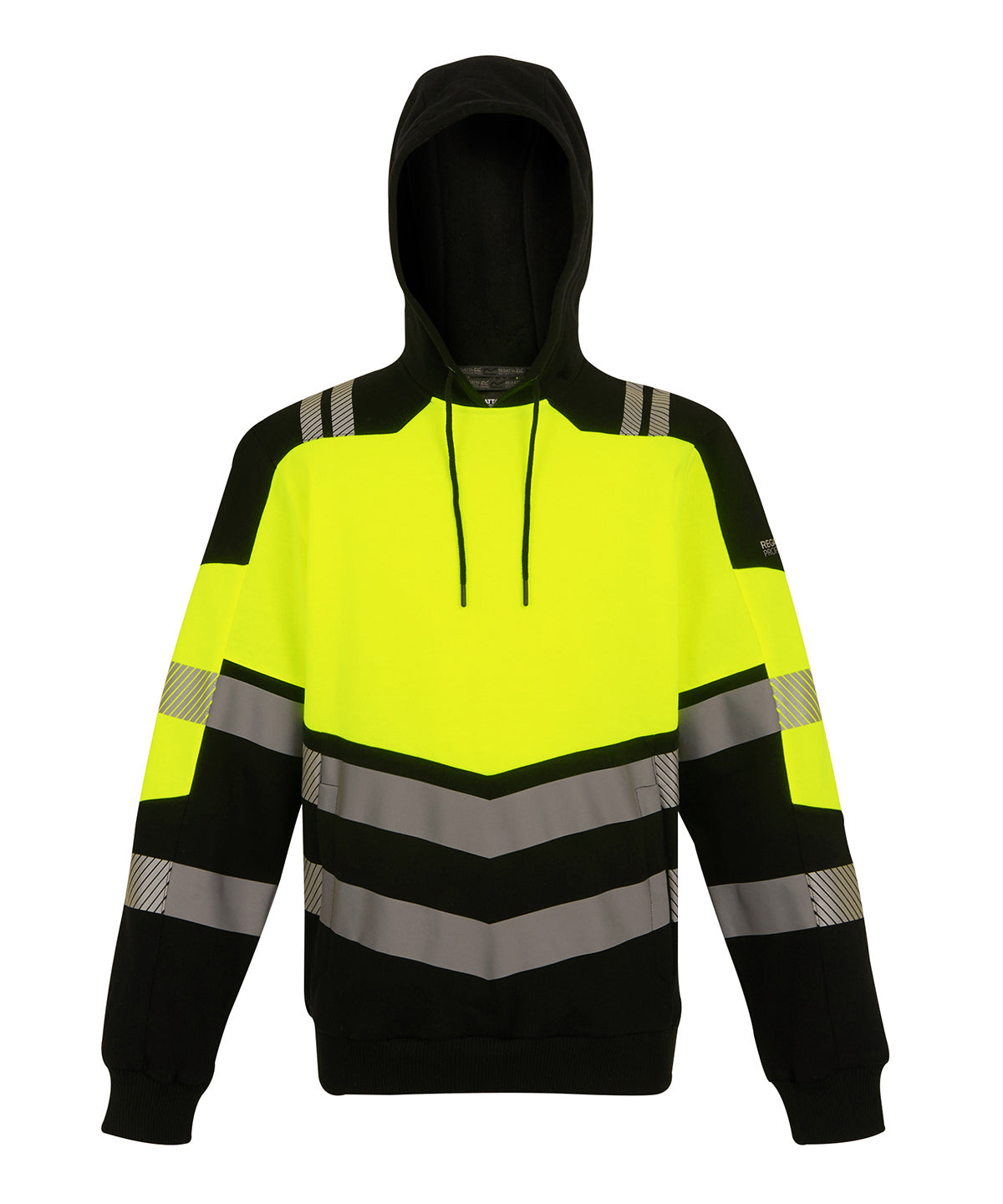 Regatta High Visibility Hi-Vis X-Pro Hoodie (Class 2) - Black/Yellow