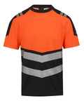 Regatta High Visibility Hi-Vis X-Pro T-shirt (Class 1) - Black/Orange