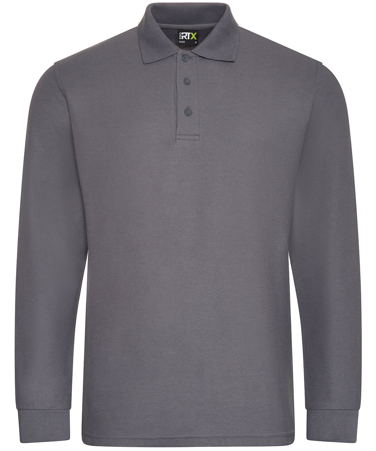 Pro RTX Pro Long Sleeve Polo - Solid Grey