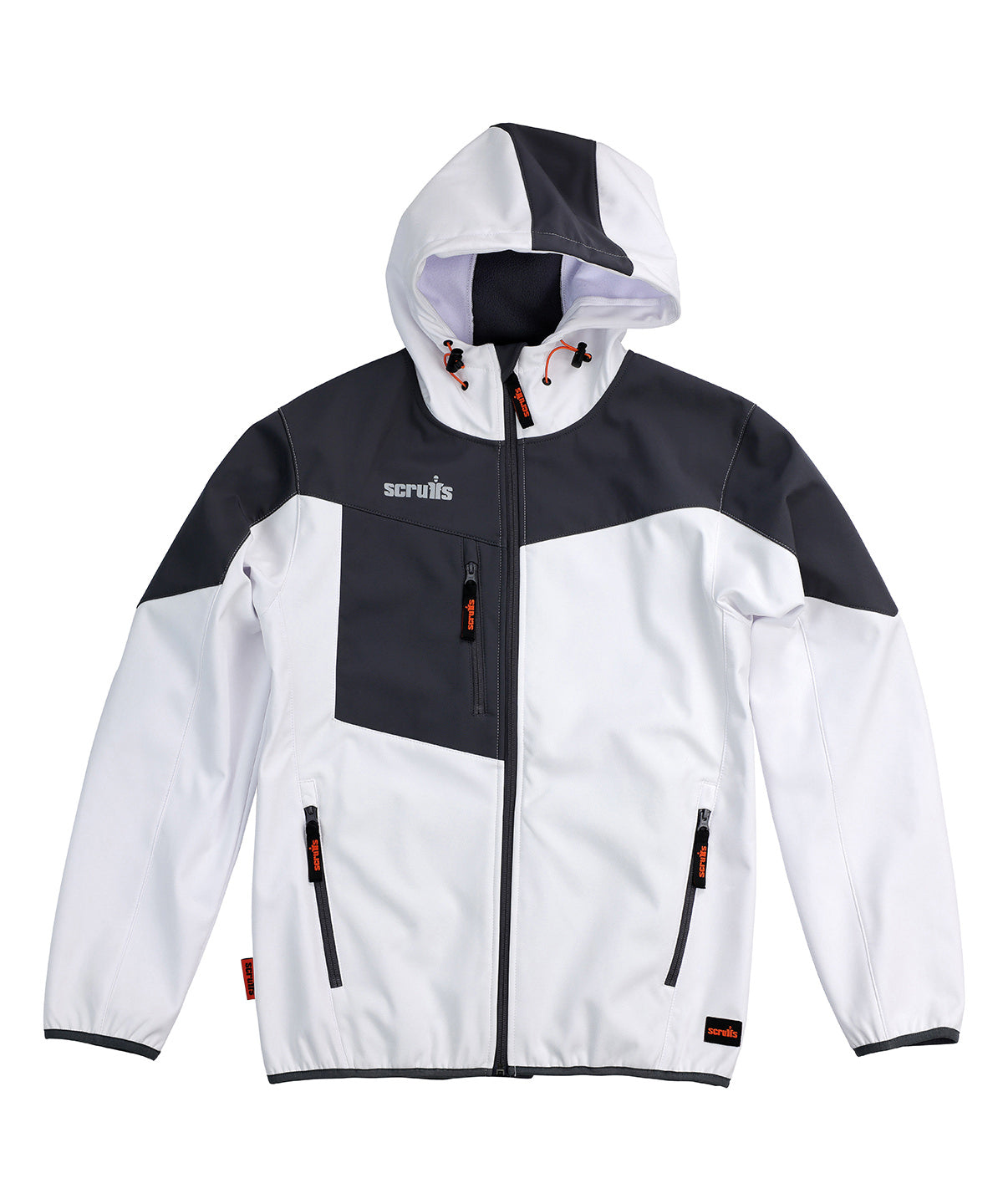 Scruffs Worker Softshell Jacket - White/Graphite