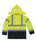 Scruffs High-visibility Waterproof Jacket - Yellow/Navy