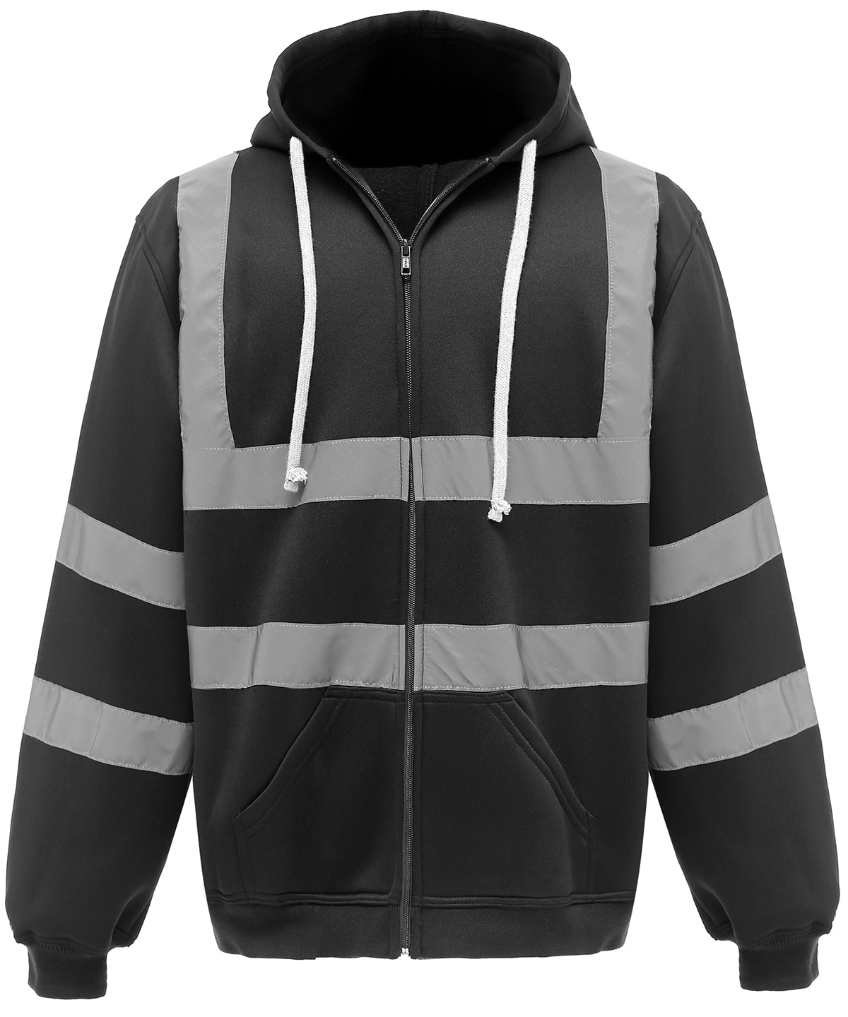 Yoko Hi-vis Zip Hoodie (HVK07) - Black
