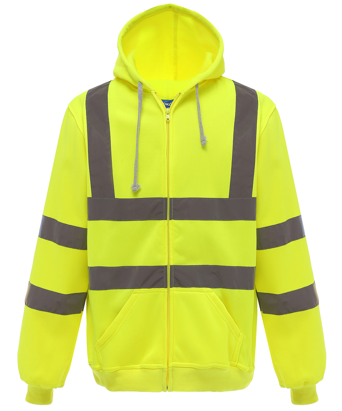 Yoko Hi-vis Zip Hoodie (HVK07) - Yellow