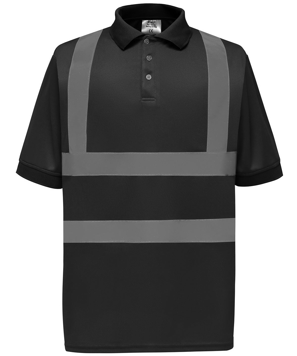 Yoko Hi-vis Short Sleeve Polo (HVJ210) - Black