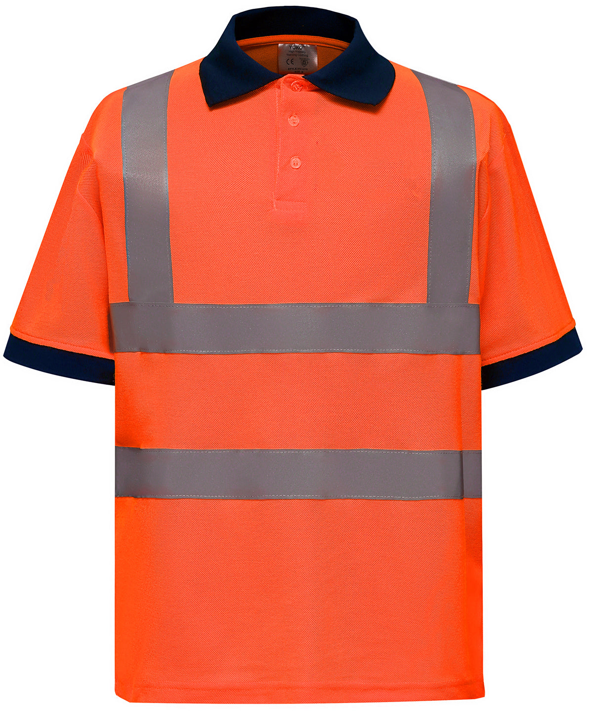 Yoko Hi-vis Short Sleeve Polo (HVJ210) - Orange