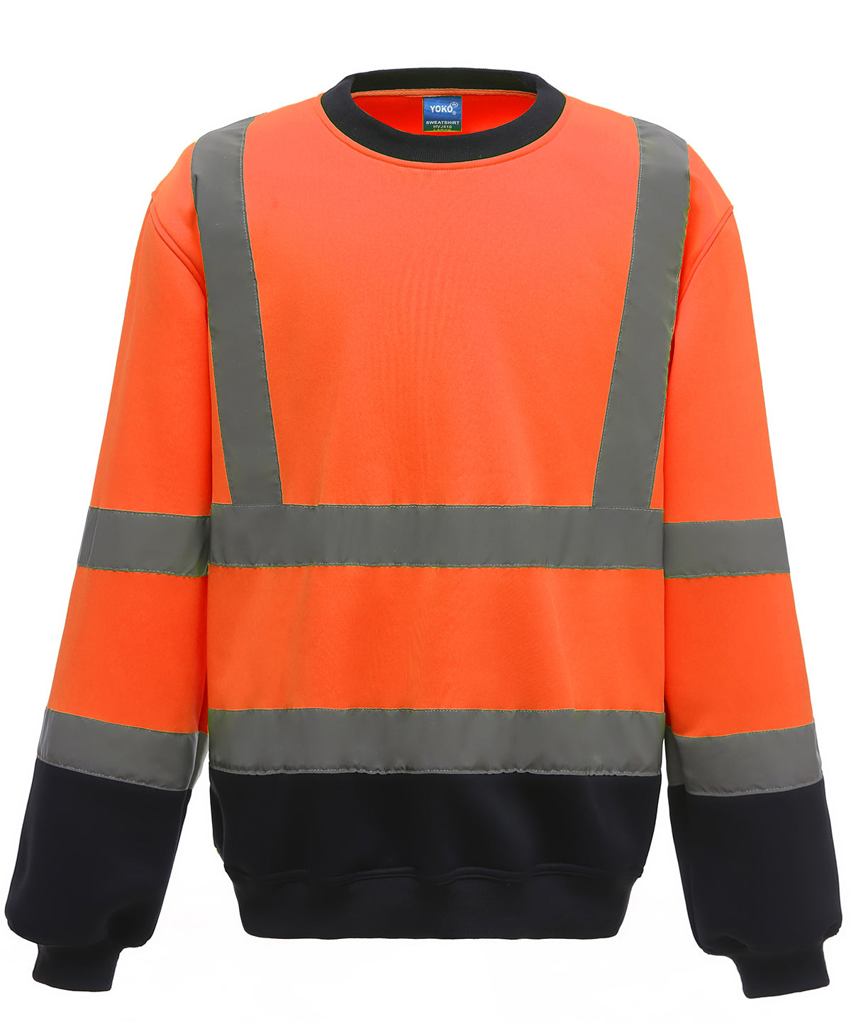 Yoko Hi-vis Sweatshirt (HVJ510) - Orange/Navy
