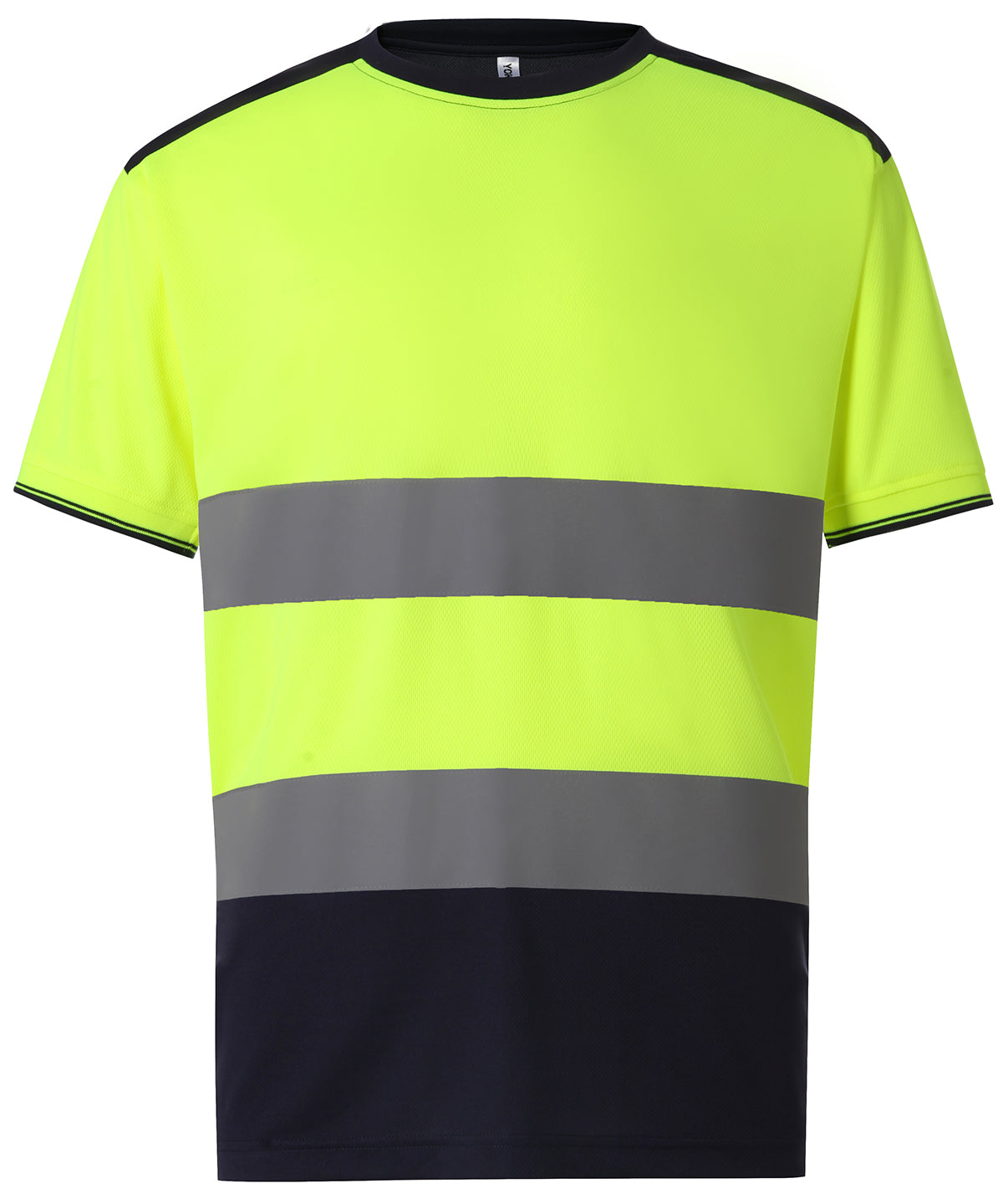 Yoko Hi-vis Two-tone T-shirt (HVJ400) - Yellow/Navy