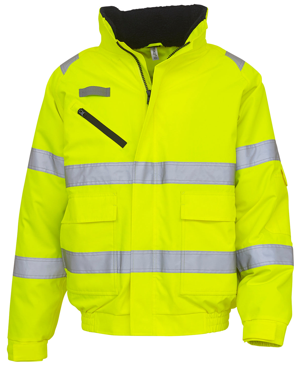 Yoko Hi-vis Fontaine Flight Jacket (HVP209) - Yellow