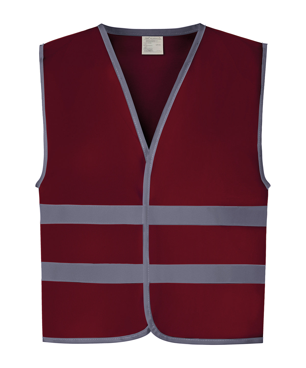 Yoko Hi-vis Reflective Border Kids Waistcoat (HVW102CH) - Maroon