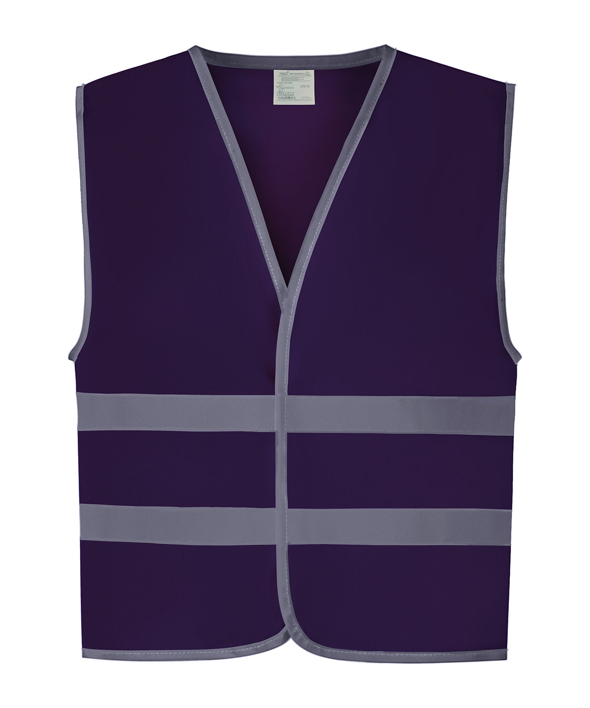 Yoko Hi-vis Reflective Border Kids Waistcoat (HVW102CH) - Purple