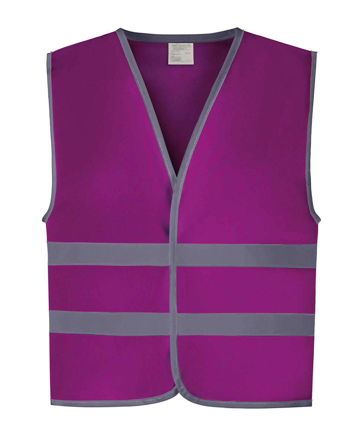 Yoko Hi-vis Reflective Border Kids Waistcoat (HVW102CH) - Raspberry