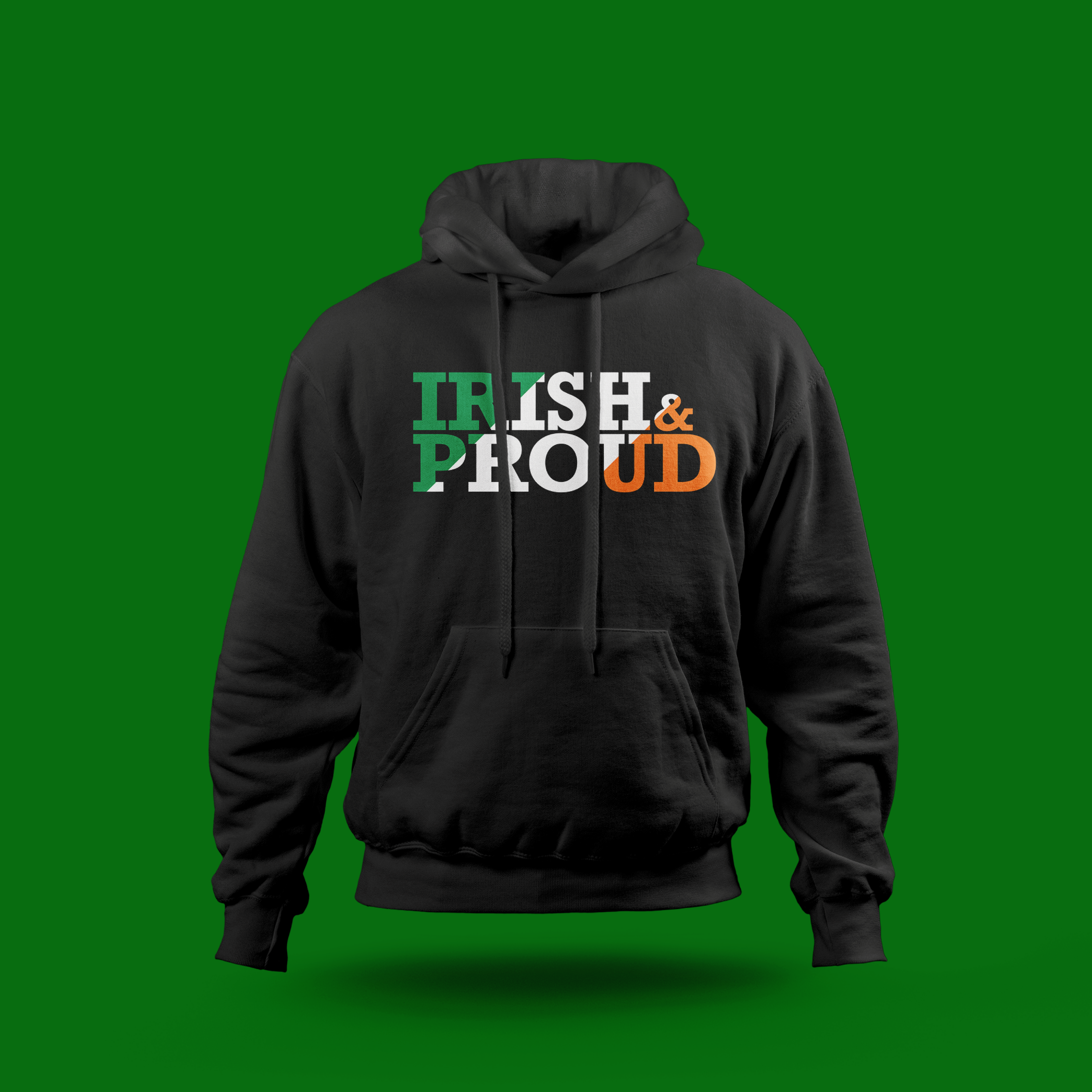 Irish & Proud  (Tricolour) –  Hoodie